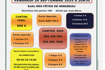 Loto Fnath Mirebeau 2025