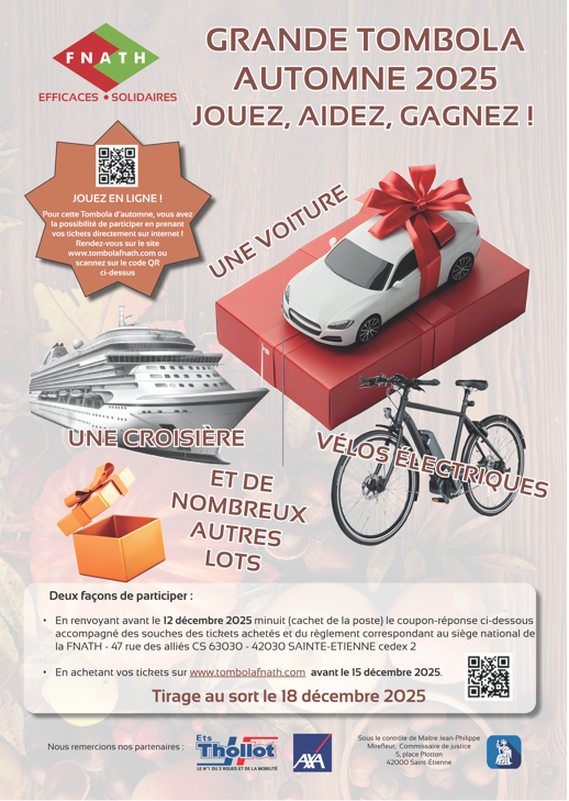 Tombola d'automne Fnath 86-37 Vienne 2025